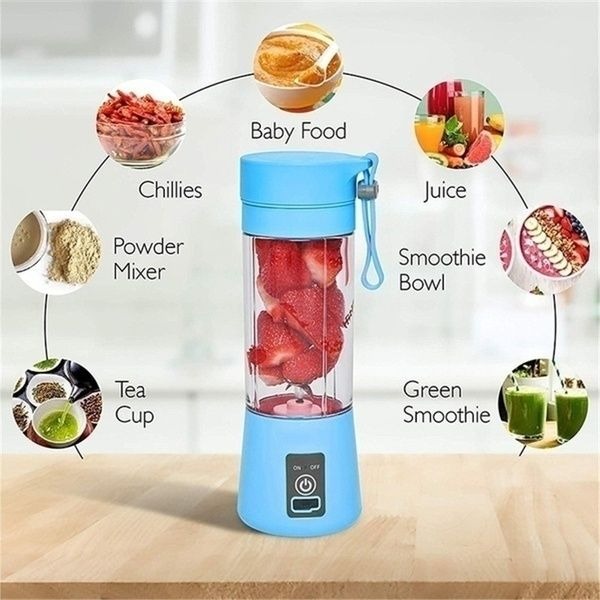 Portable-USB-Rechargeable-Blender-Bottle