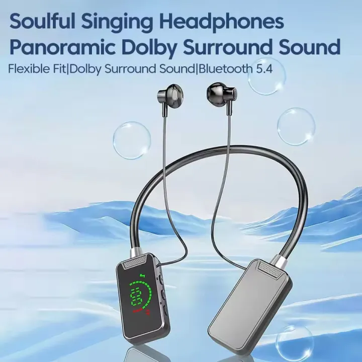 Semi-In-Ear-Wireless-Bluetooth-Headset-with-LED-Battery-Display