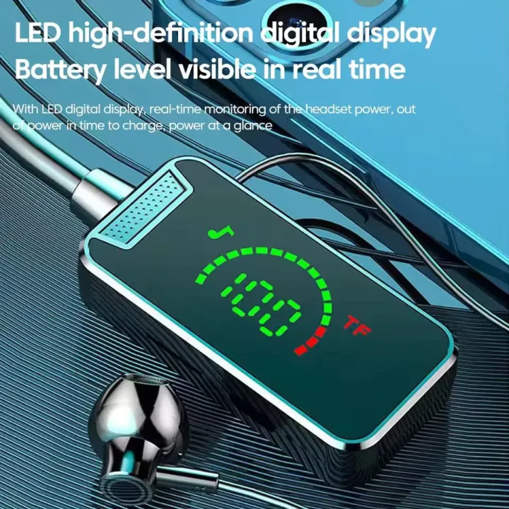 Semi-In-Ear-Wireless-Bluetooth-Headset-with-LED-Battery-Display