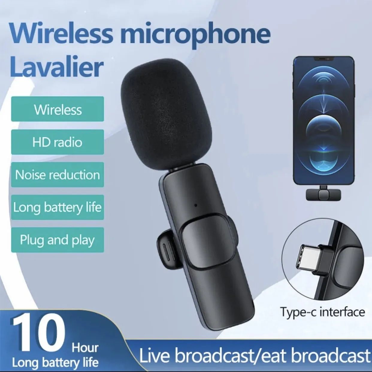 Wireless-K8-Microphone-for-Android-Type-C-HD-Audio